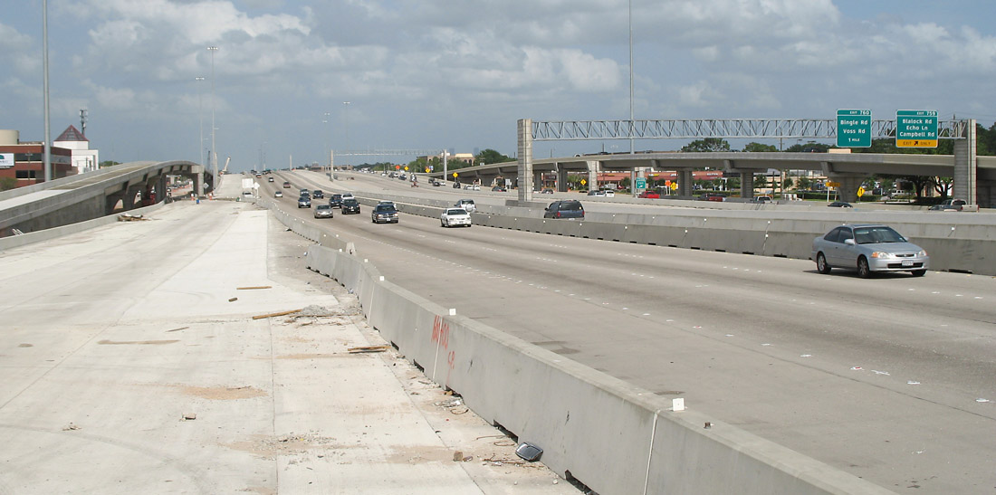 Braided Ramp Katy Freeway I-10 construction
